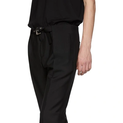 Shop Givenchy Black Belt Trousers In 001 Black