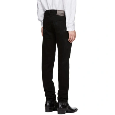 Shop Givenchy Black Destroyed Jeans In 001 Black