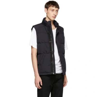 Shop Belstaff Black Down Otterburn Vest In 90000 Black