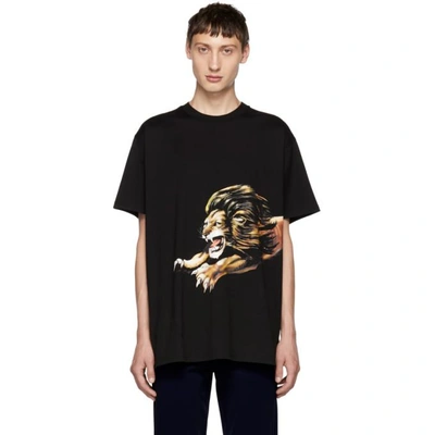 Shop Givenchy Black Lion Graphic T-shirt