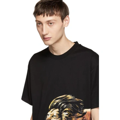 Shop Givenchy Black Lion Graphic T-shirt