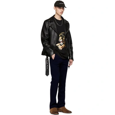 Shop Givenchy Black Lion Graphic T-shirt