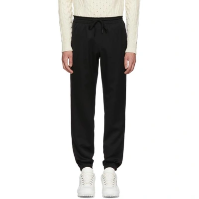 Shop Saint Laurent Black Drawstring Trousers In 1000 Black