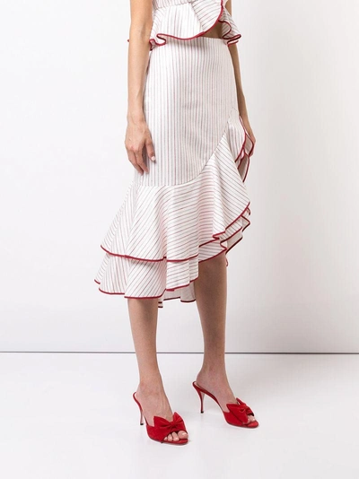 Shop Alexis Ruffled Asymmetric Skirt