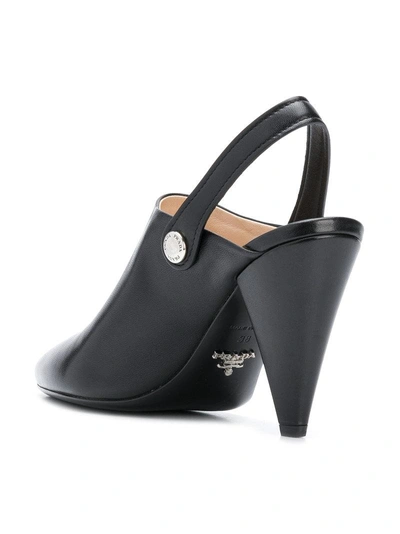 Shop Prada Strap Mules - Black