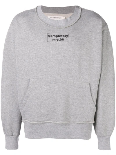 Shop Mr Completely Logo Print Sweatshirt