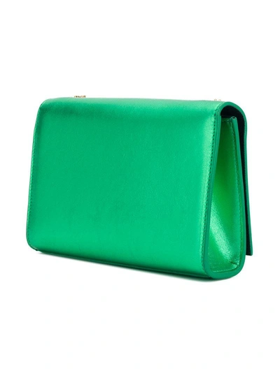 Shop Saint Laurent Small Kate Bag - Green