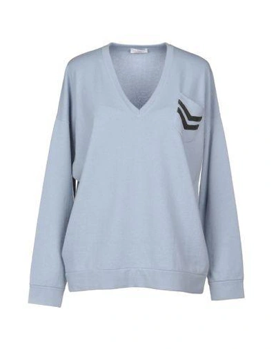 Shop Brunello Cucinelli Sweaters In Sky Blue