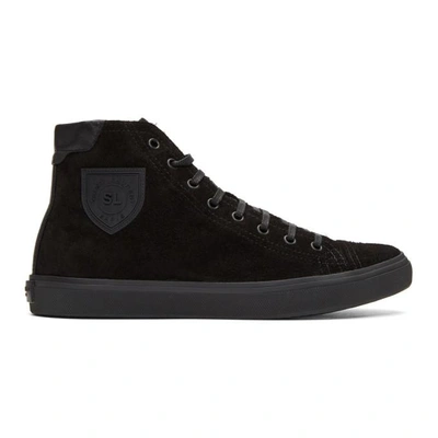 Shop Saint Laurent Black Bedford Sneakers