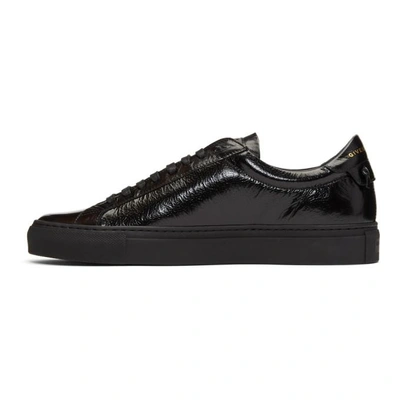 Shop Givenchy Black Patent Urban Knots Sneakers In 001 Black