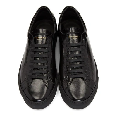 Shop Givenchy Black Patent Urban Knots Sneakers In 001 Black
