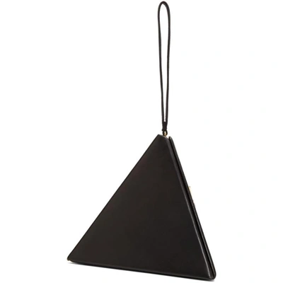 Shop Saint Laurent Black Pyramid Clutch In 1000 Black