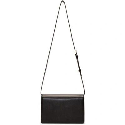Shop Saint Laurent Black Suede Bellechasse Folded Bag In 1082 Black/