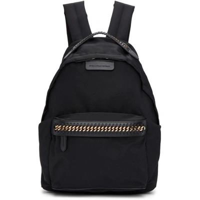 Shop Stella Mccartney Black Falabella Backpack In 1000 Black