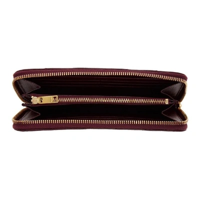 Shop Saint Laurent Red Monogramme Continental Wallet In 6475 Red