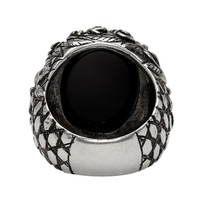 Shop Givenchy Silver Flower Ring In 723 Silver
