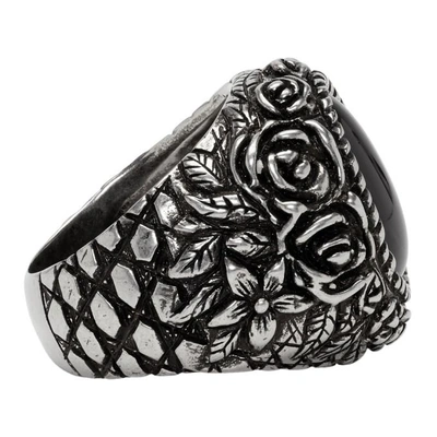 Shop Givenchy Silver Flower Ring In 723 Silver