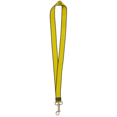 GIVENCHY 黄色 AND 黑色徽标织带钥匙链