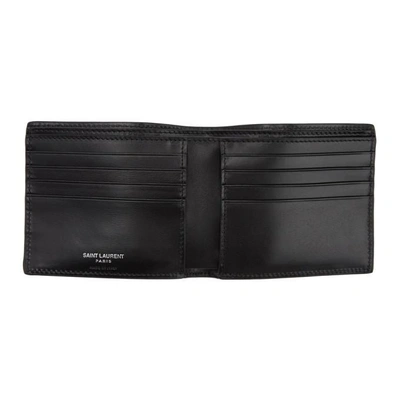 Shop Saint Laurent Black East/west Monogramme Wallet In 1000 Black