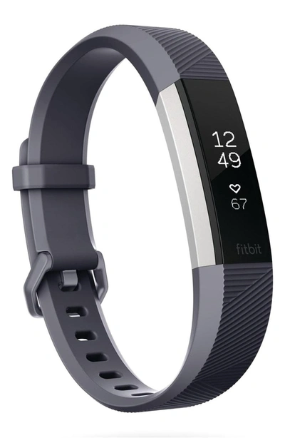 Shop Fitbit Alta Hr Wireless Heart Rate And Fitness Tracker In Blue Grey