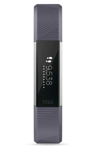 Shop Fitbit Alta Hr Wireless Heart Rate And Fitness Tracker In Blue Grey