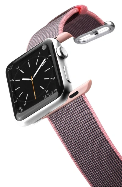 Shop Casetify Nylon Apple Watch Strap In Pink/ Rose Gold