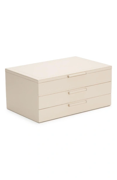 Shop Wolf Sophia Large Jewelry Box In Ivory