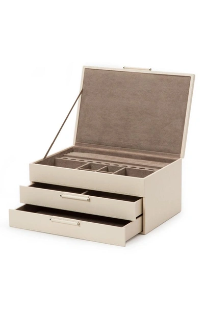 Shop Wolf Sophia Large Jewelry Box In Ivory