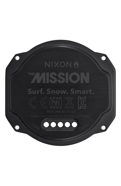 Shop Nixon Mission Ana-digi Smart Watch, 48mm In Orange/ Black