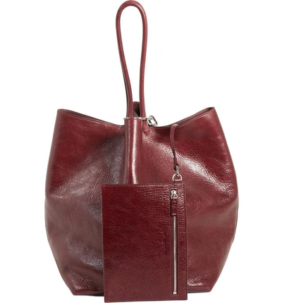 Shop Alexander Wang Large Roxy Leather Tote Bag - Red In Cranberry