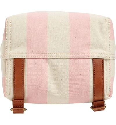Shop Madewell Somerset Canvas Backpack - Pink In Petal Pink Stripe