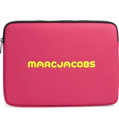 Shop Marc Jacobs Logo 13-inch Computer Case - Pink