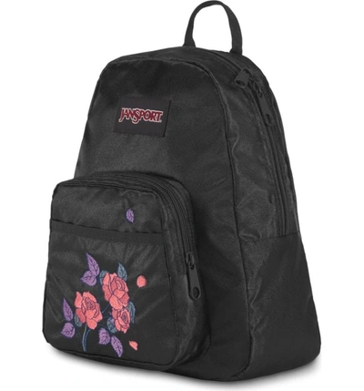 Shop Jansport Half Pint Fx Backpack - Black In Satin Rose