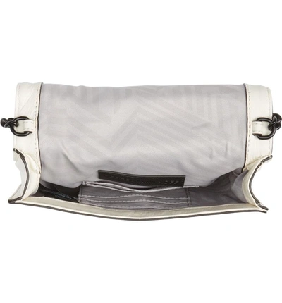 Shop Rebecca Minkoff Small Love Leather Crossbody Bag - White In Antique White