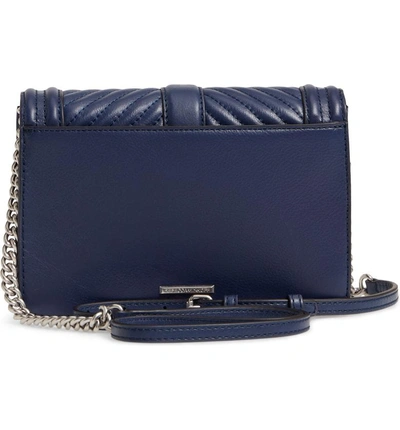 Shop Rebecca Minkoff Small Love Leather Crossbody Bag - Blue In True Navy