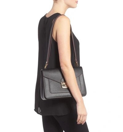 Longchamp Pliage Heritage Leather Shoulder Bag Black ModeSens