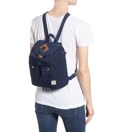Shop Doughnut Mini Montana Water Repellent Backpack - Blue In Navy