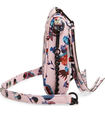 Shop Rebecca Minkoff Mini Mac Convertible Crossbody Bag - Pink In Floral Pink