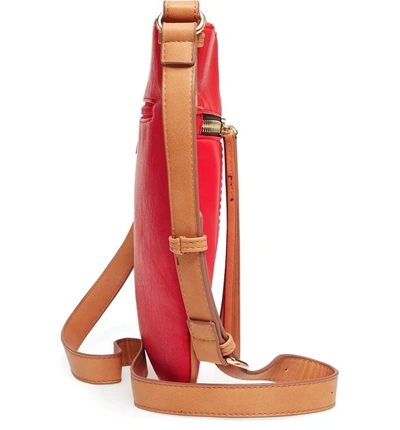 Shop Sondra Roberts Nylon & Faux Leather Crossbody Bag - Red