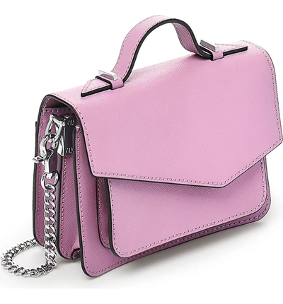 Shop Botkier Mini Cobble Hill Calfskin Leather Crossbody Bag - Purple In Lilac