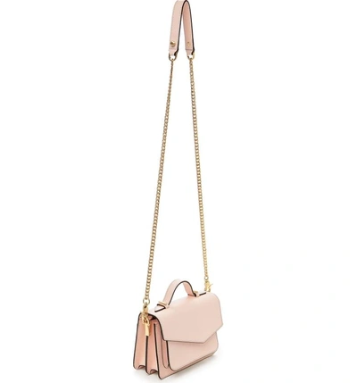 Shop Botkier Mini Cobble Hill Calfskin Leather Crossbody Bag - Pink In Blossom