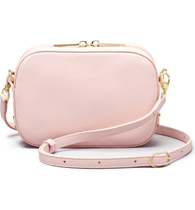 Shop Pop & Suki Leather Camera Bag - Pink In Cotton Candy