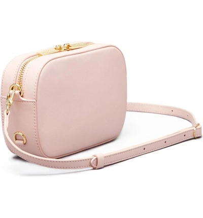 Shop Pop & Suki Leather Camera Bag - Pink In Cotton Candy