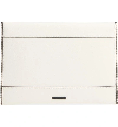 Shop Rebecca Minkoff Leo Envelope Clutch - White In Antique White