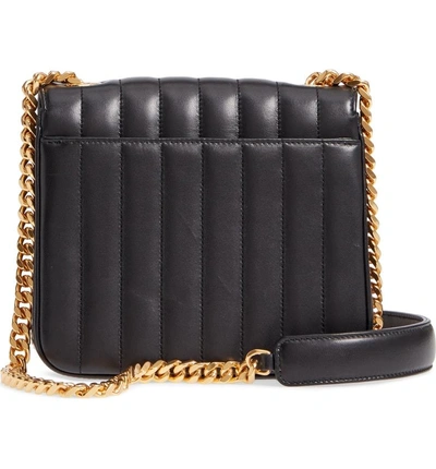 Shop Saint Laurent Medium Vicky Leather Crossbody Bag - Black In Nero