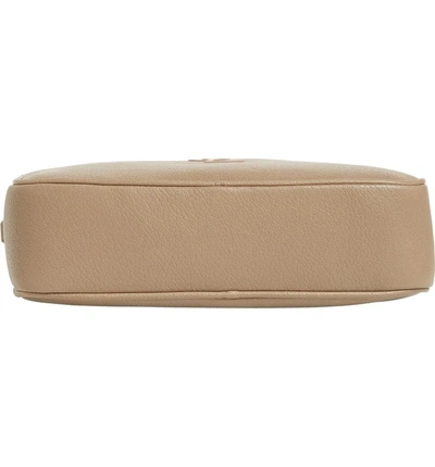Shop Saint Laurent Small Mono Leather Camera Bag - Beige In Light Taupe