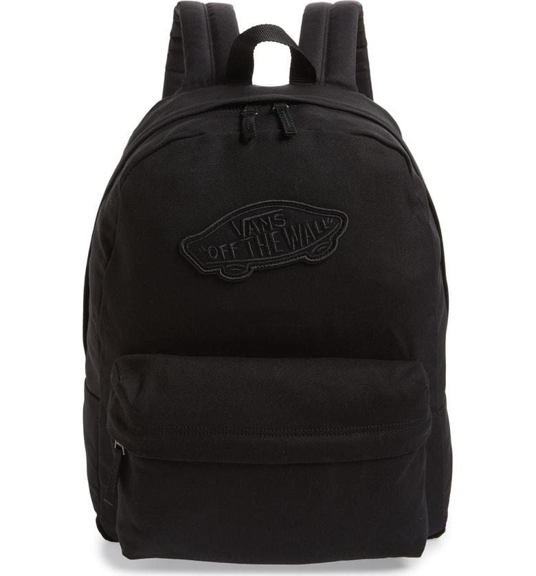 vans realm backpack onyx