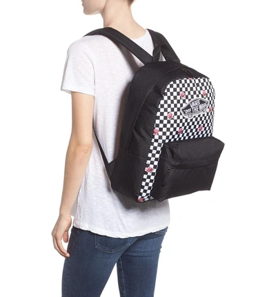 Saucer squeeze Mona Lisa Vans Realm Backpack - Black In Rose Checkerboard | ModeSens