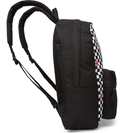 Vans Realm Backpack - Black In Rose Checkerboard | ModeSens