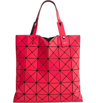 Shop Bao Bao Issey Miyake Lucent Two-tone Tote Bag - Red In Red/ Pink